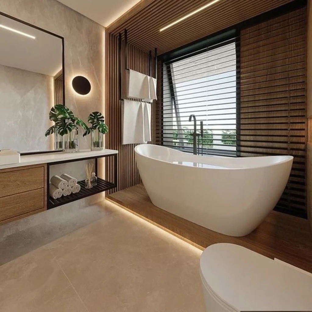 بهترین مدل‌های طراحی داخلی حمام و دستشویی