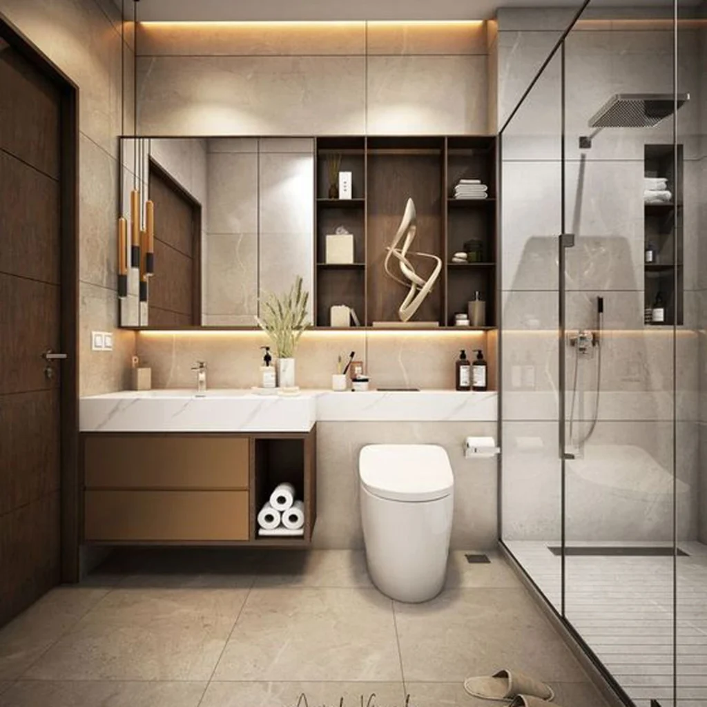 بروز ترین مدل‌های طراحی داخلی حمام و دستشویی