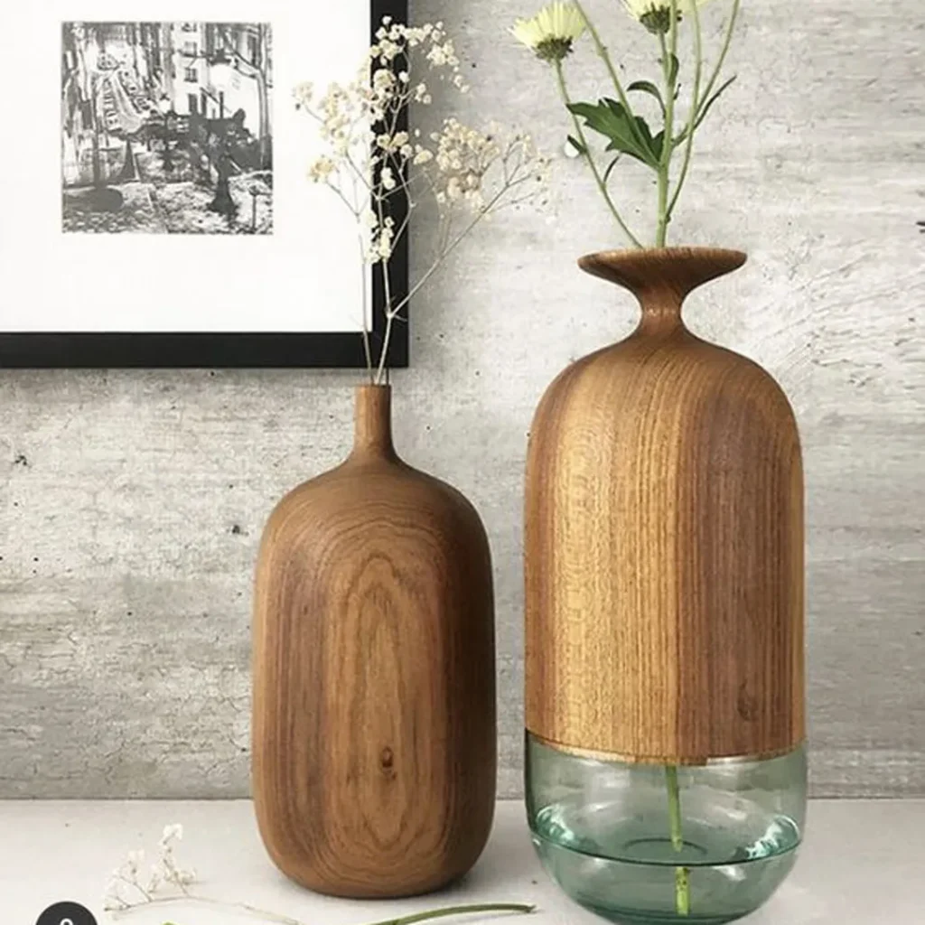 خاص ترین مدل های گلدان چوبی فانتزی
