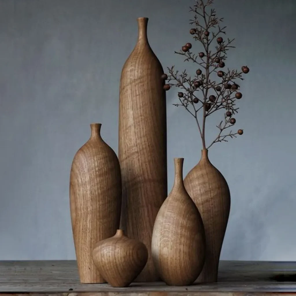 زیبا ترین مدل های گلدان چوبی فانتزی