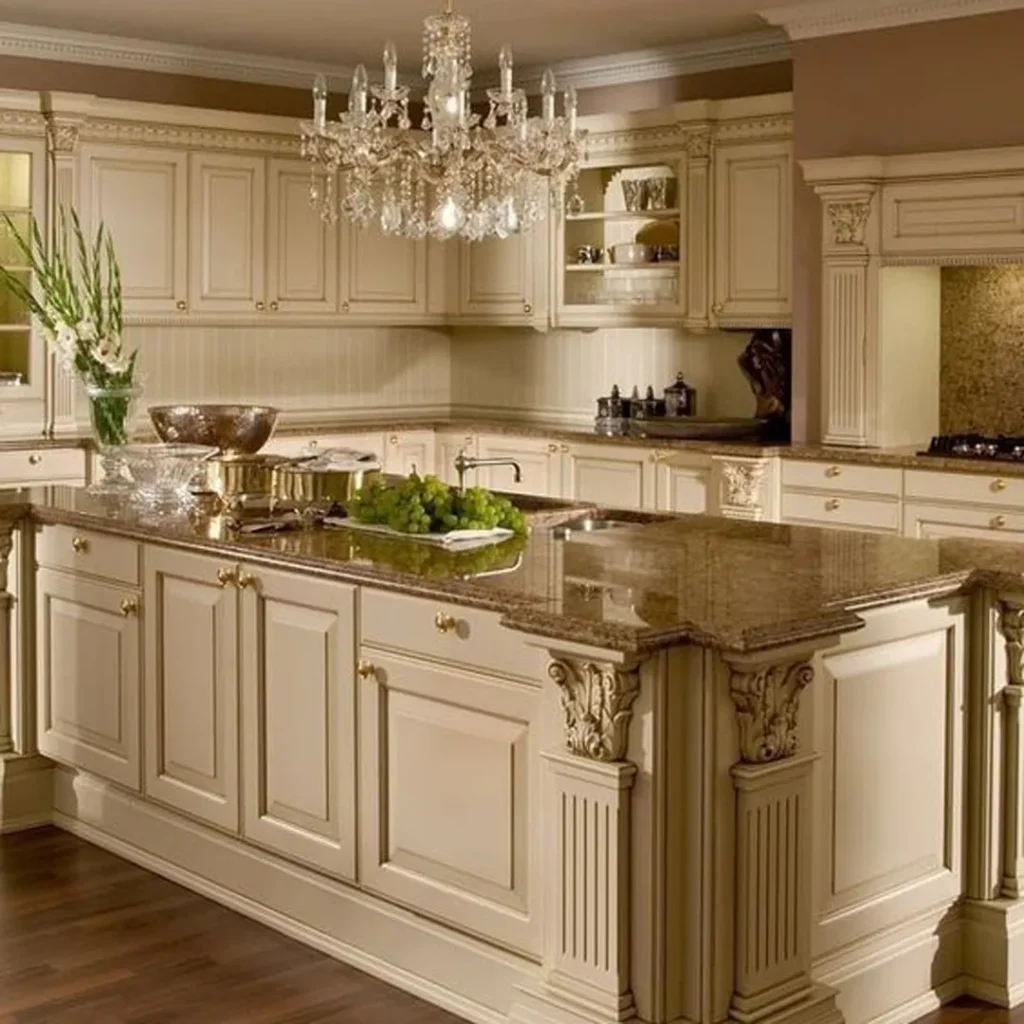 اعیانی ترین مدل کابینت آشپزخانه کلاسیک