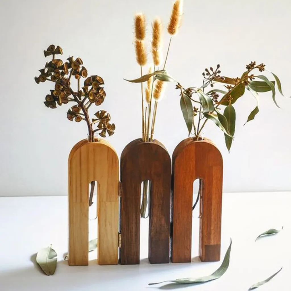 لوکس ترین مدل های گلدان چوبی فانتزی