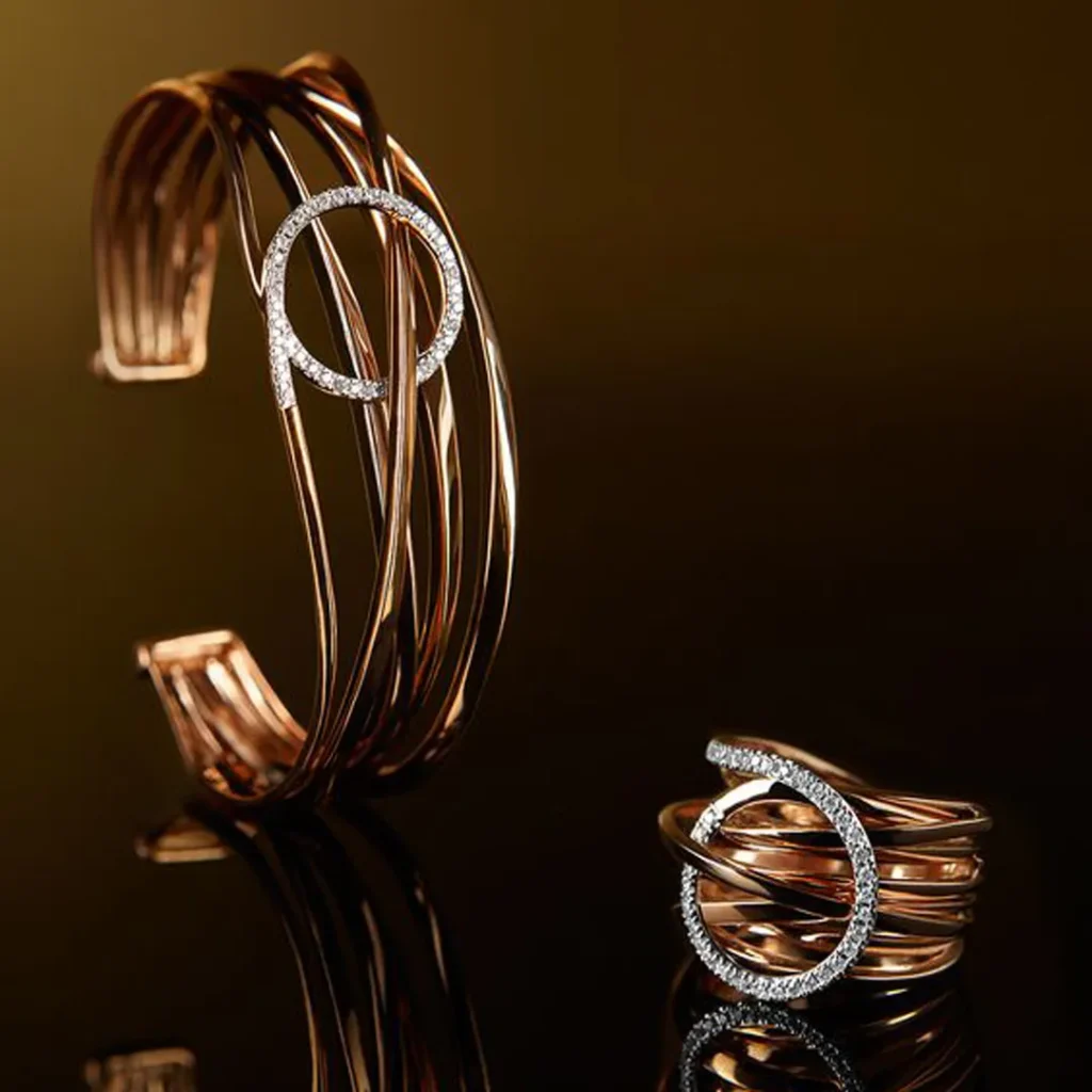 لوکس ترین مدل های ست دستبند و انگشتر طلا