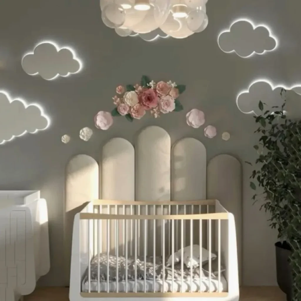 تزئین اتاق کودک با نور مخفی بینظیر