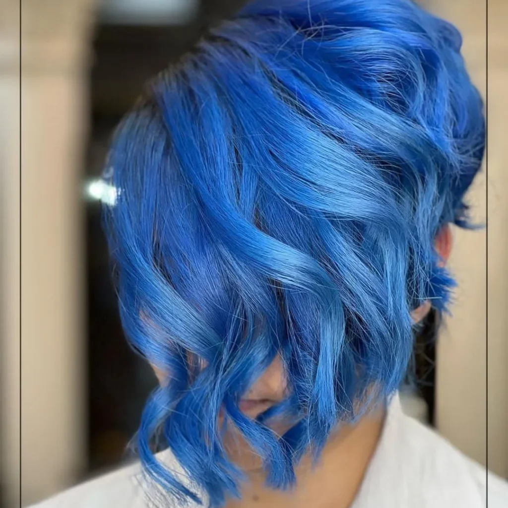 مدل های شیک رنگ مو آبی