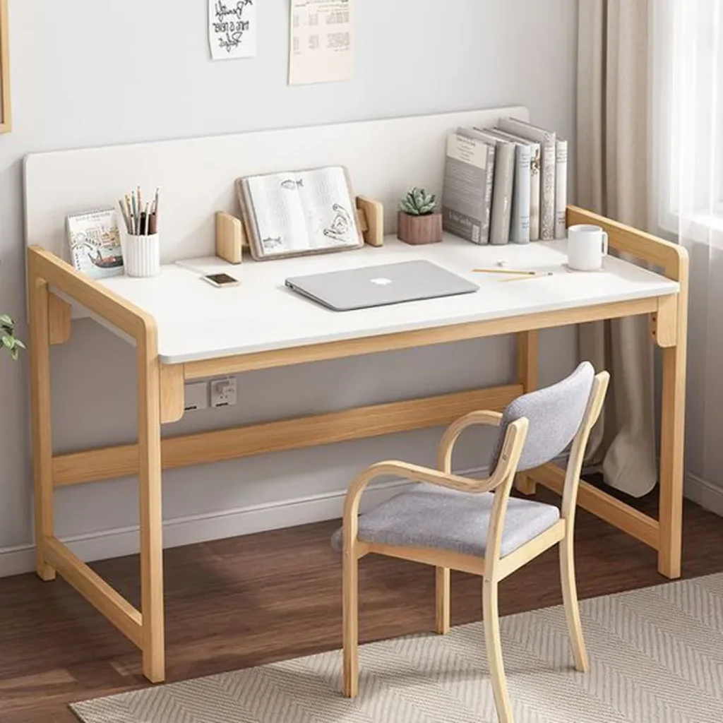 مدل میز مطالعه چوبی و بسیار کاربردی