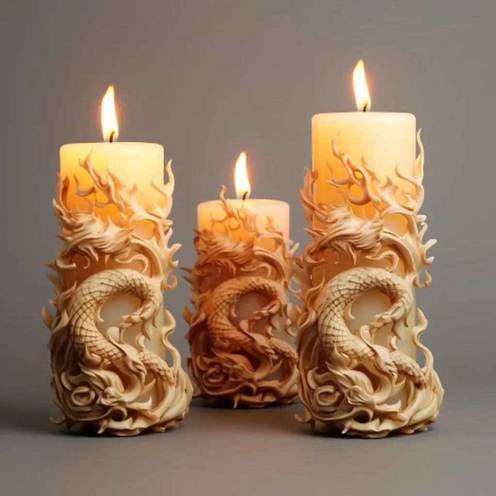 مدل شمع لاکچری با رنگ سال 1403