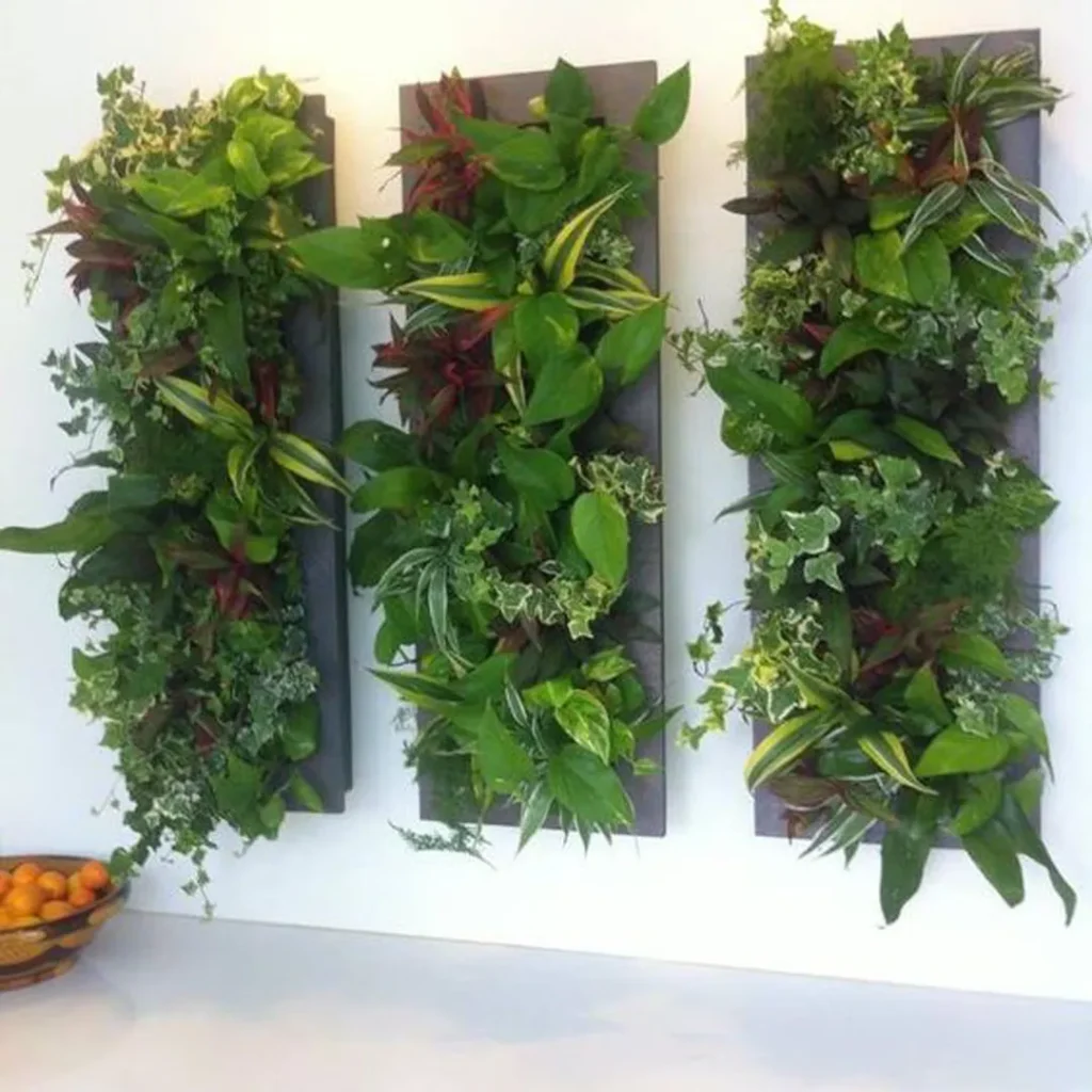 ایده های لاکچری تزئین دیوار با گیاه مصنوعی
