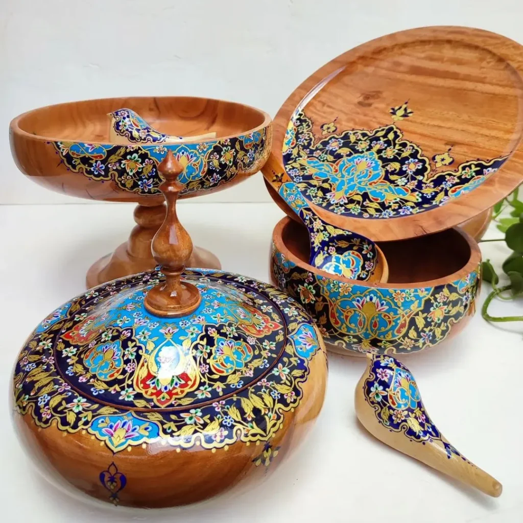 زیبا ترین مدل های ظروف چوبی دستساز