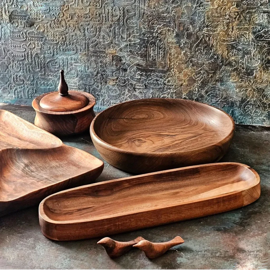 جدید ترین مدل های ظروف چوبی دستساز