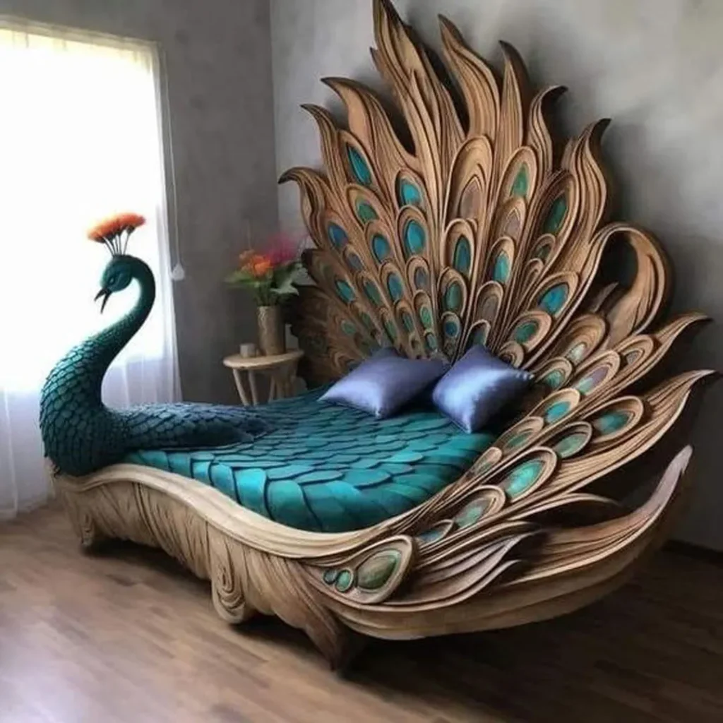 مدل های تخت خواب دونفره طاووس