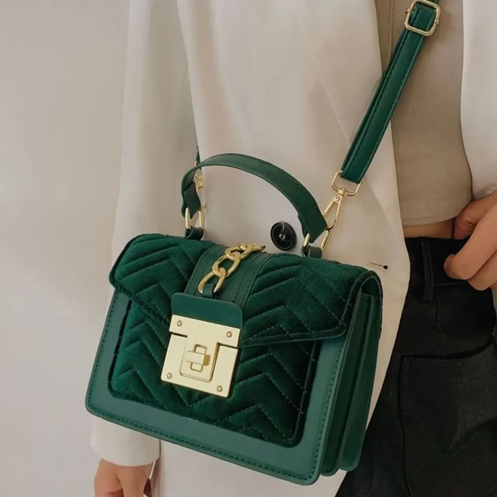 شیک ترین مدل های کیف دخترانه به رنگ سبز پولداری