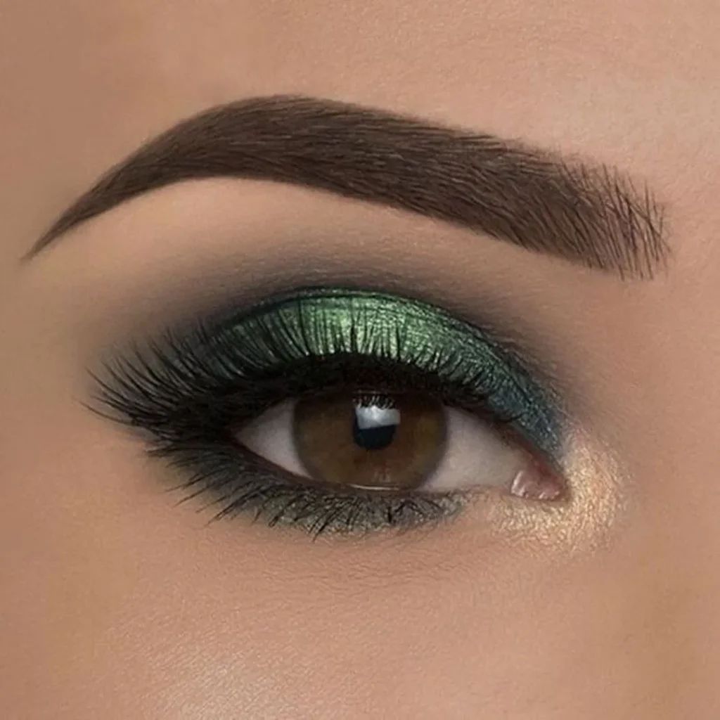 مدل سایه چشم با رنگ سبز زیبا