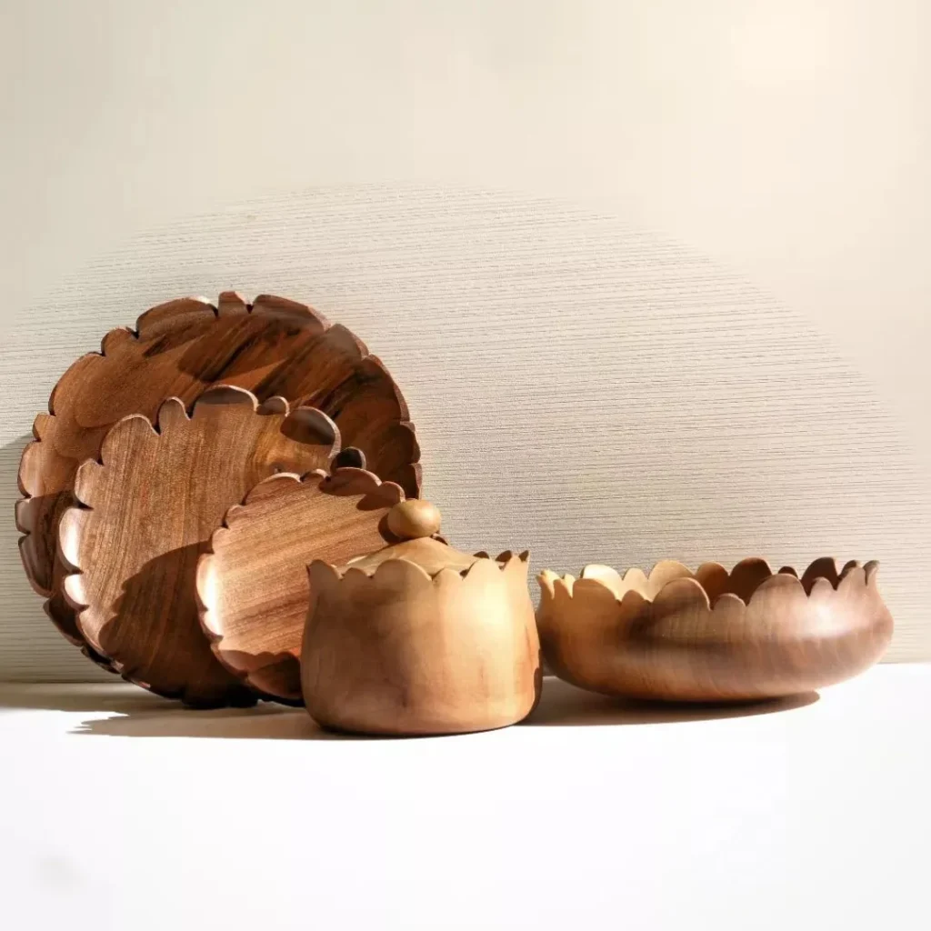 جدید ترین مدل های ظروف چوبی لاکچری