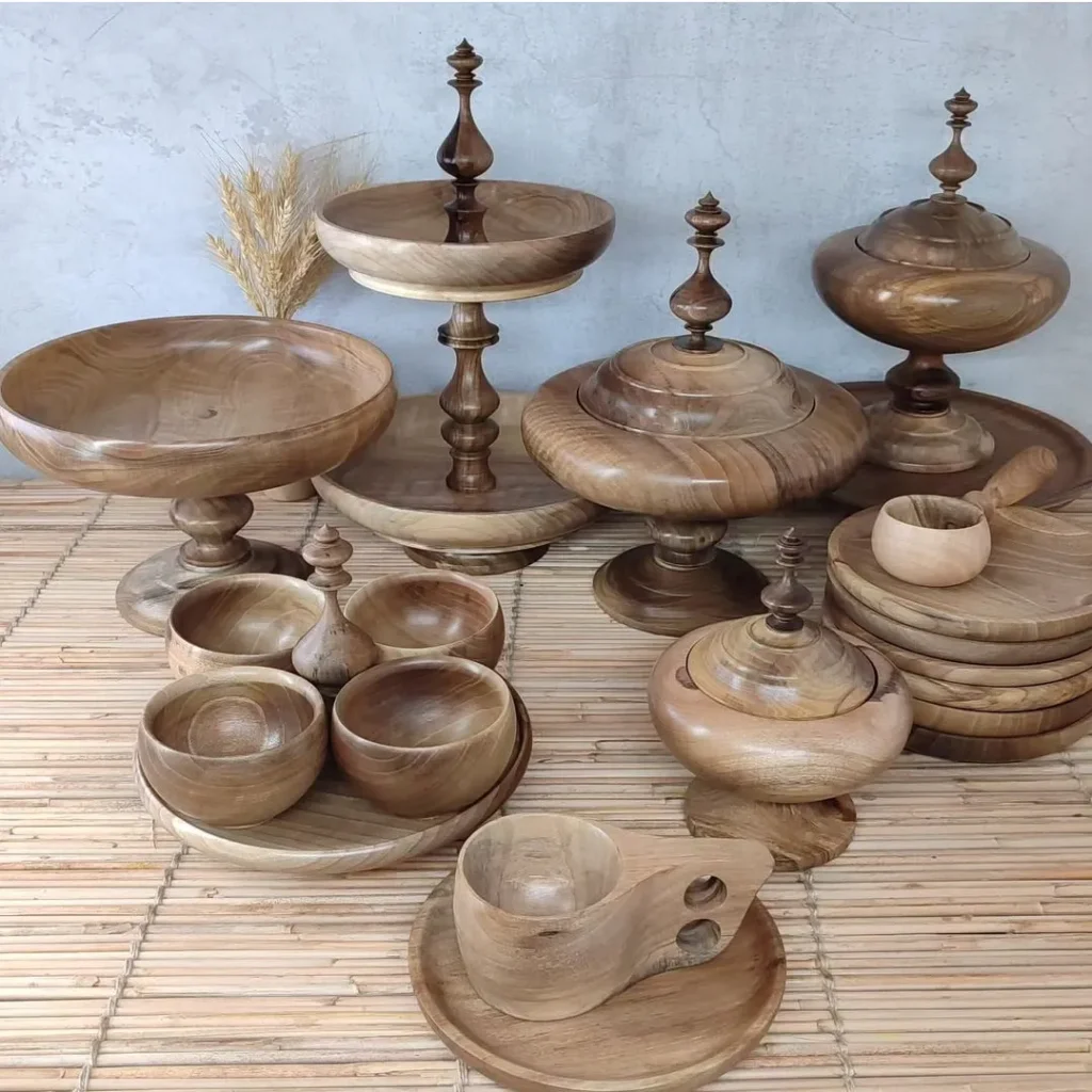جدید ترین مدل های ظروف چوبی لوکس