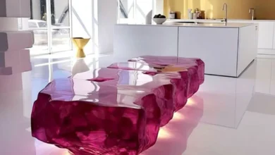 جذاب ترین مدل های میز با سنگ طبیعی